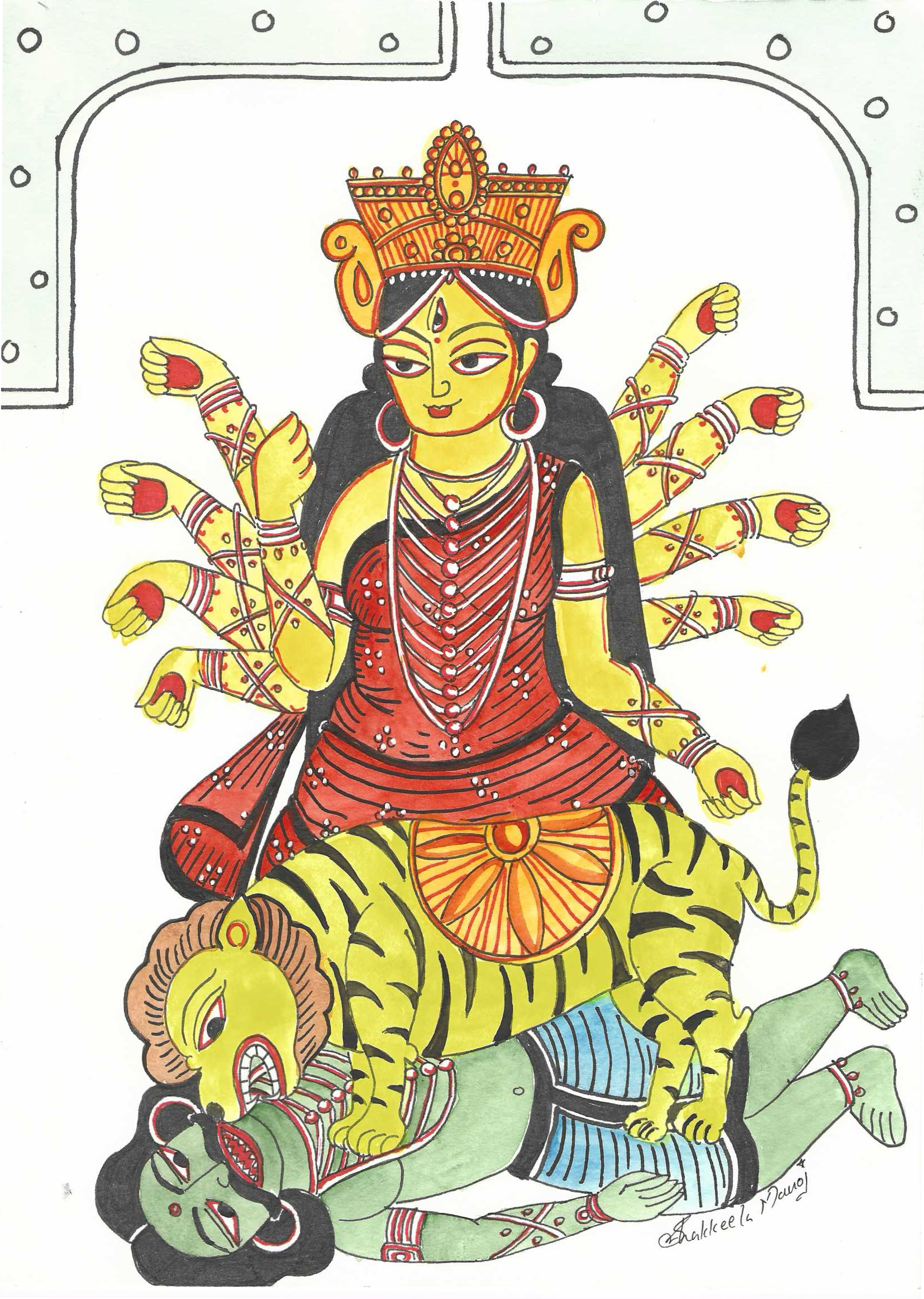 Durga and Mahishasura